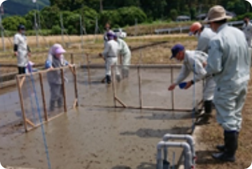 水田への直接播種